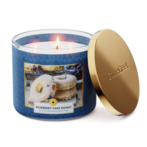 Blueberry Cake Donut 3-Wick Candle - 图片 2
