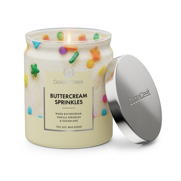Buttercream Sprinkles 7oz Single Wick Candle - 图片 2