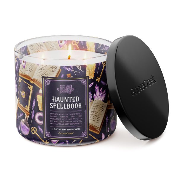 Haunted Spellbook 3-Wick Candle - 图片 2