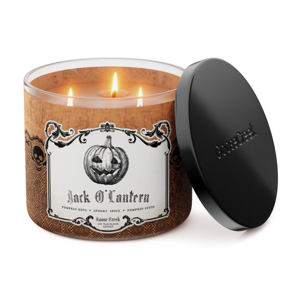 Jack-O-Lantern Large 3-Wick Candle - 图片 2