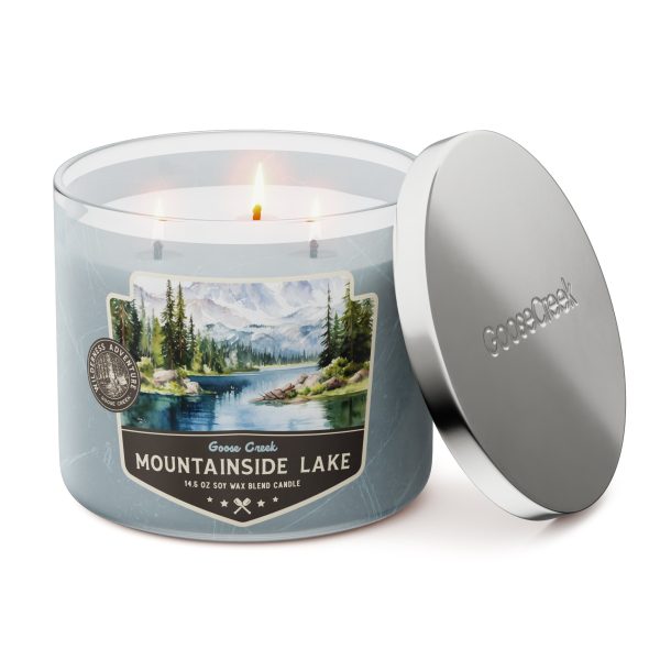 Mountainside Lake 3-Wick Candle - 图片 2