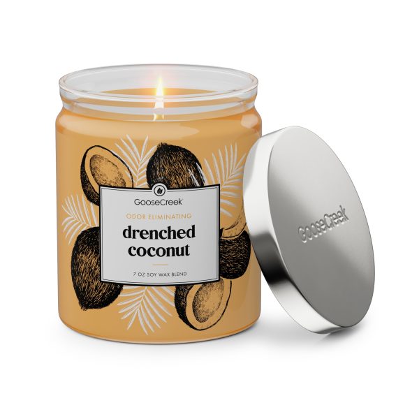 Odor Eliminating Drenched Coconut 7oz Single Wick Candle - 图片 2
