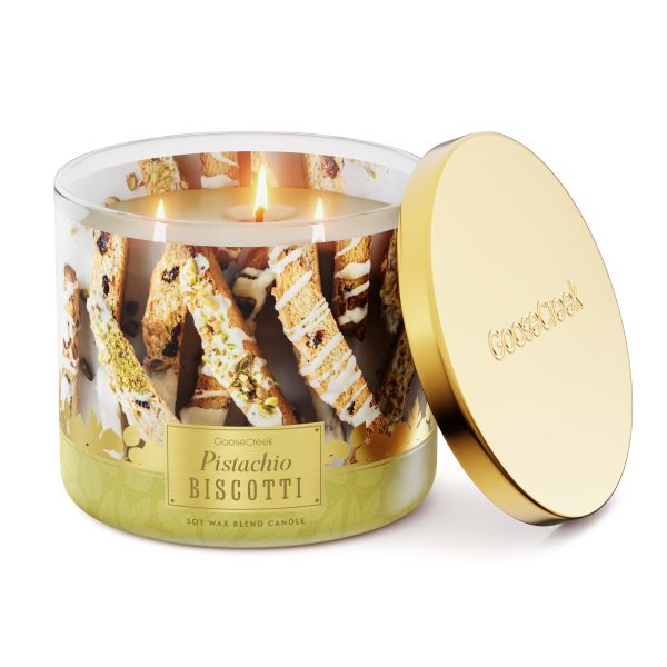 Pistachio Biscotti 3-Wick Candle - 图片 2