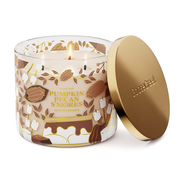 Pumpkin Pecan S'mores 3-Wick Candle - 图片 2