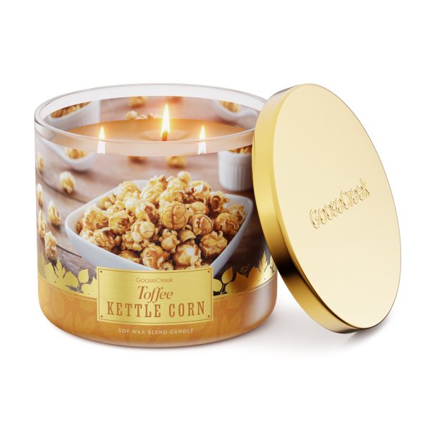 Toffee Kettle Corn 3-Wick Candle - 图片 2